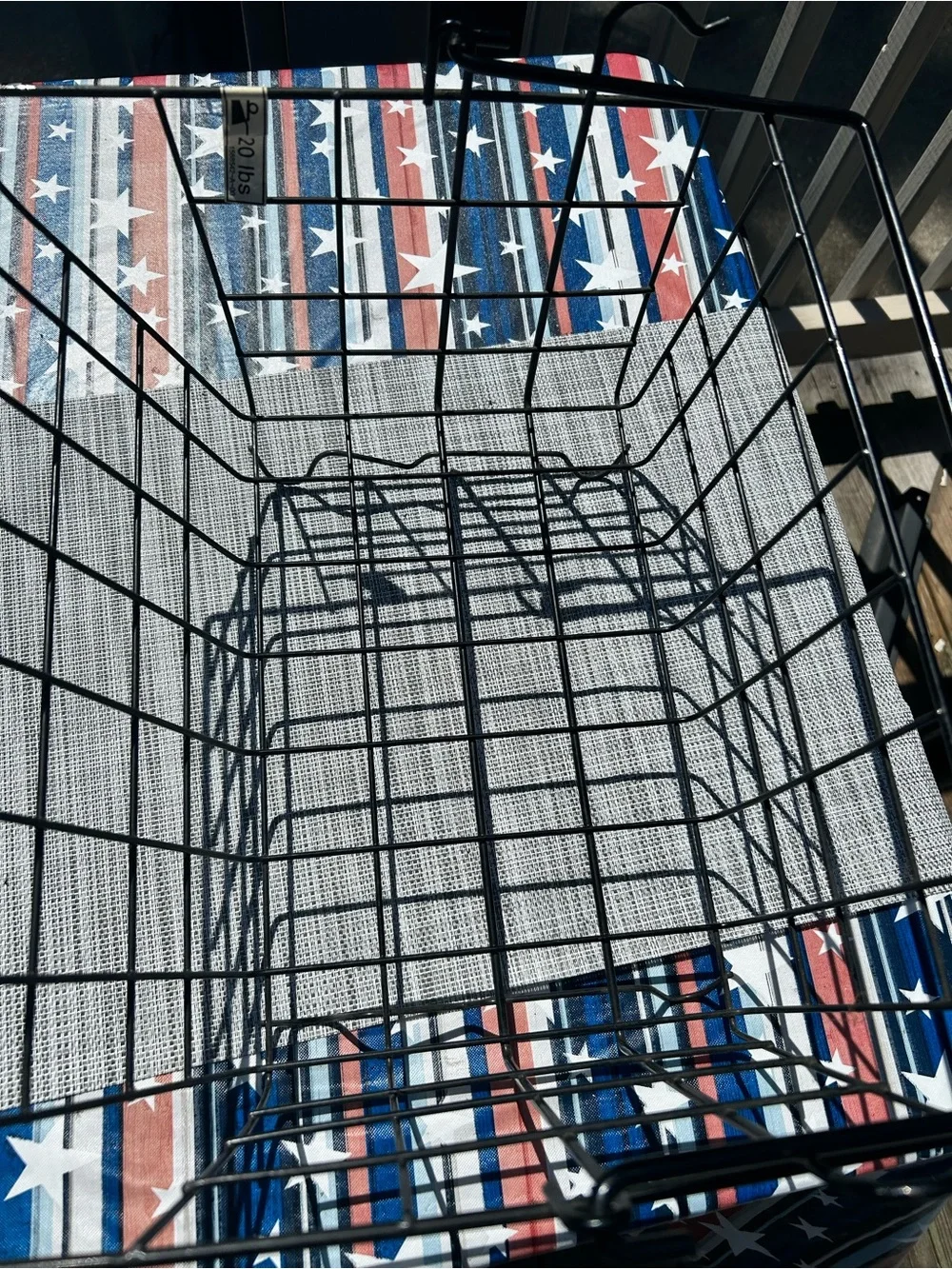 Metal Wire Caddy Basket - Black 15” x 12” x 8”